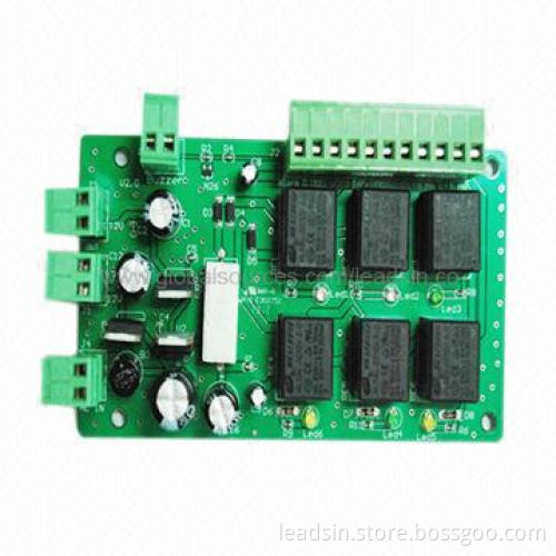 Electronic Meters Circuit Board with PCB Fabrication/PCB Assembly Service, Made of FR-4, Gol